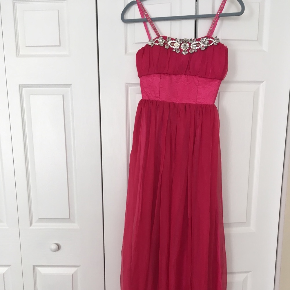 Hot Pink Prom Gown